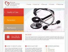 Tablet Screenshot of monroecardiology.com